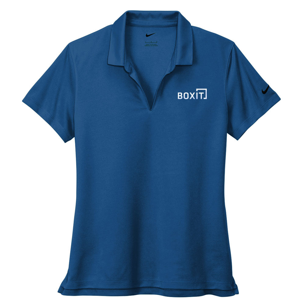Nike 女款 Micro Pique 2.0 Polo 衫 - 健身藍